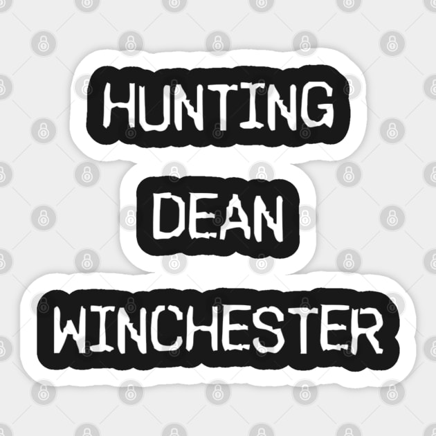 Hunting Dean Winchester Sticker by LizzardicusSporkDesigns